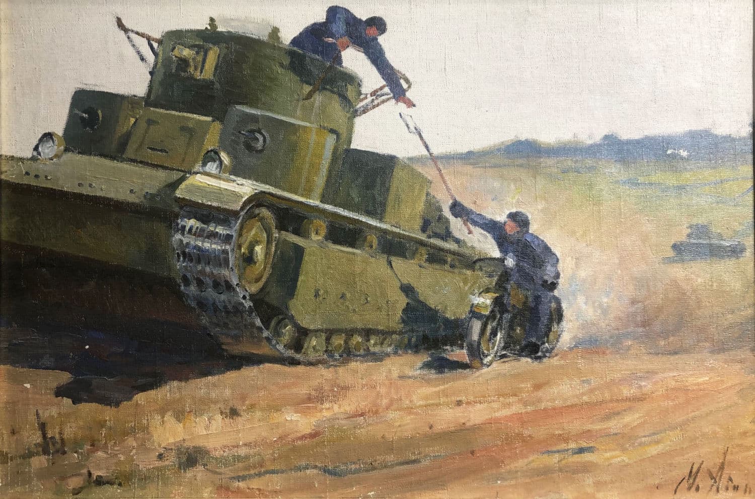 Вам пакет. Танк Т-28 на маневрах