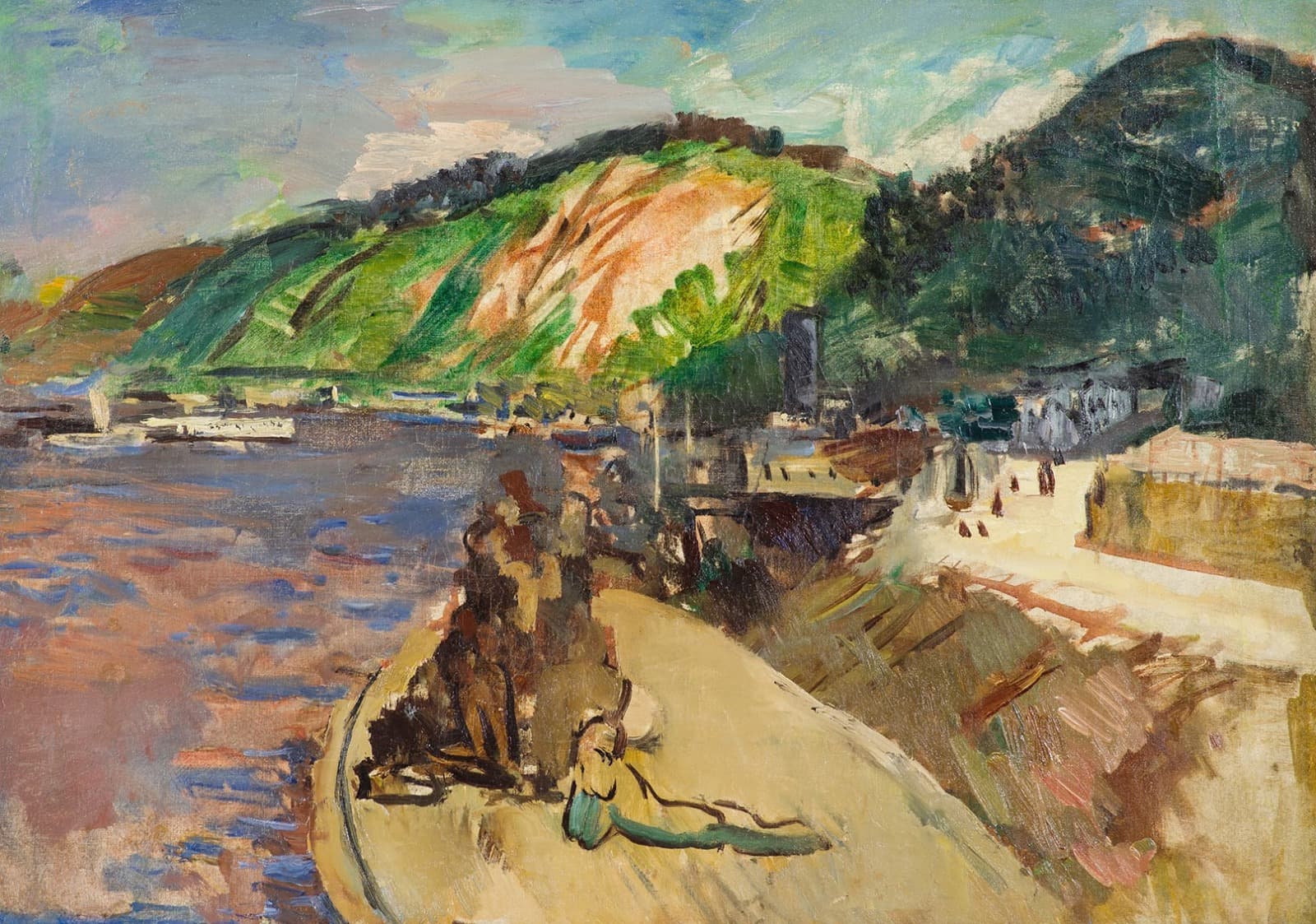 Набережная. У причала.