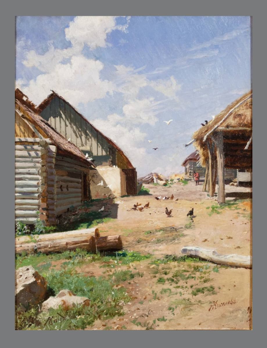 Улица в Богимово. 1890 г.